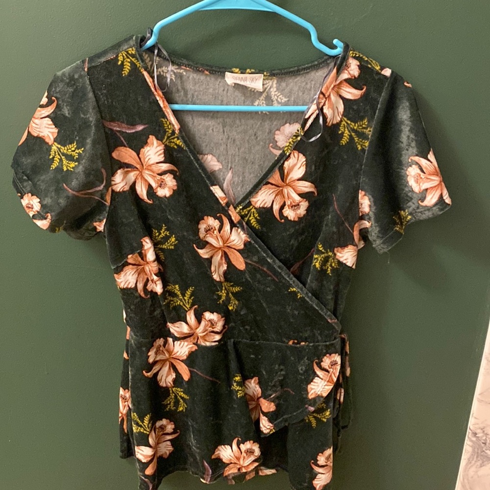 Velvet Babydoll Top